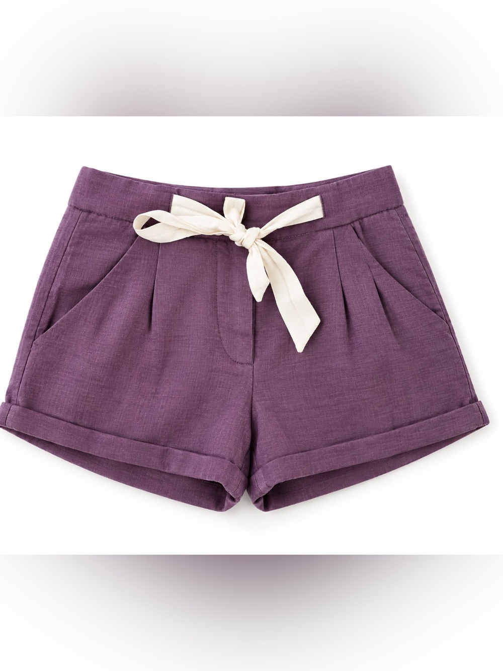 Wilfred Aritzia Allegra Linen Shorts Purple Size 00 NWT